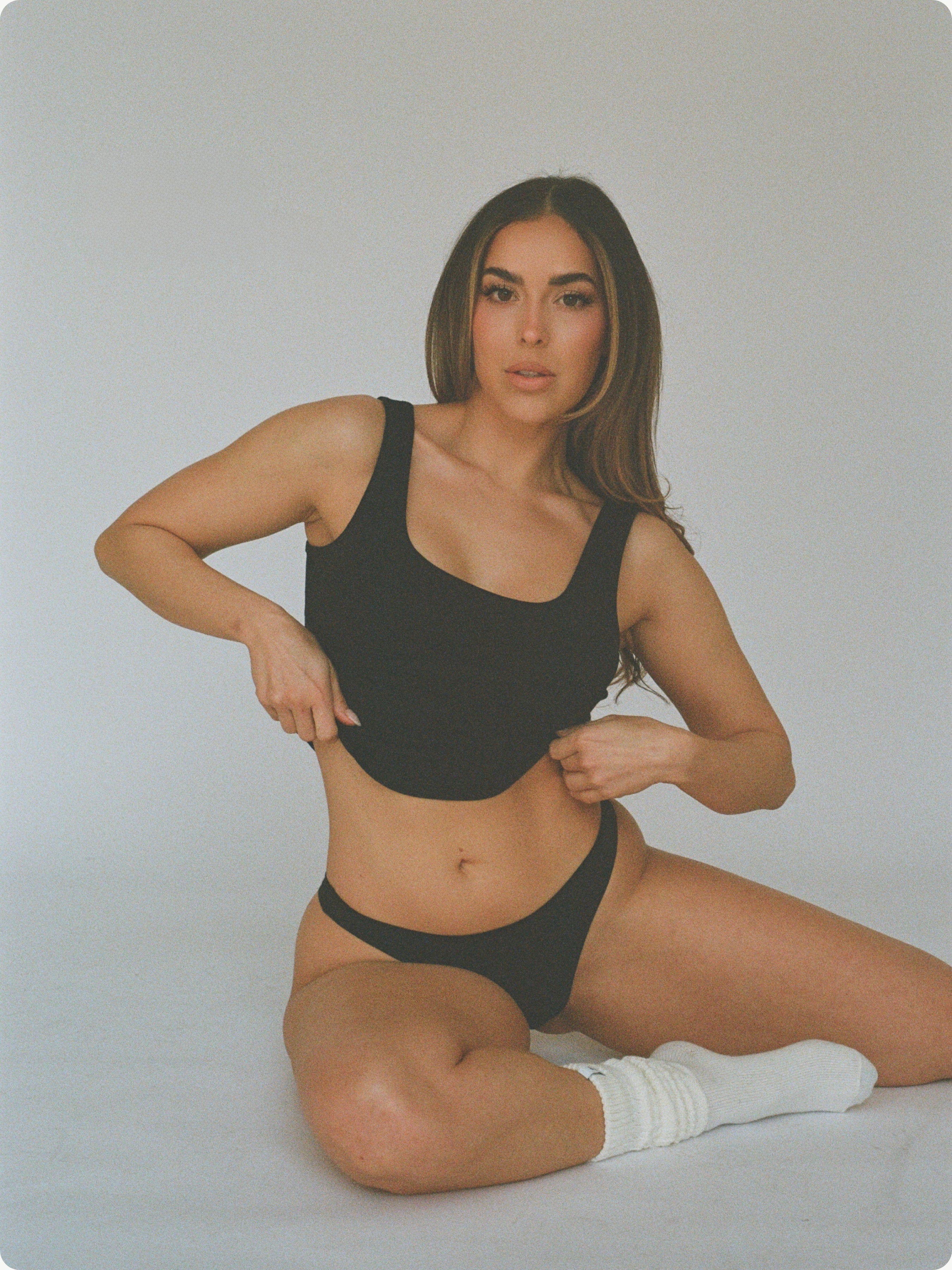 100% organic cotton seamless thong