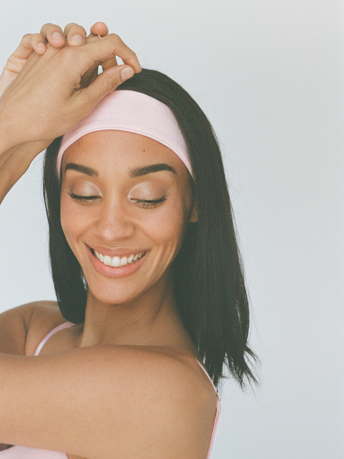 organic cotton headband - ballerina pink