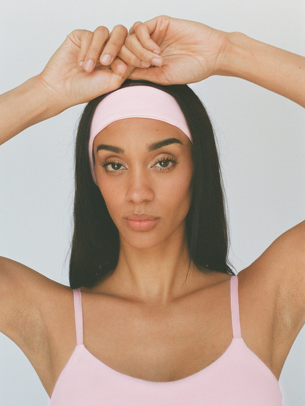 organic cotton headband - ballerina pink