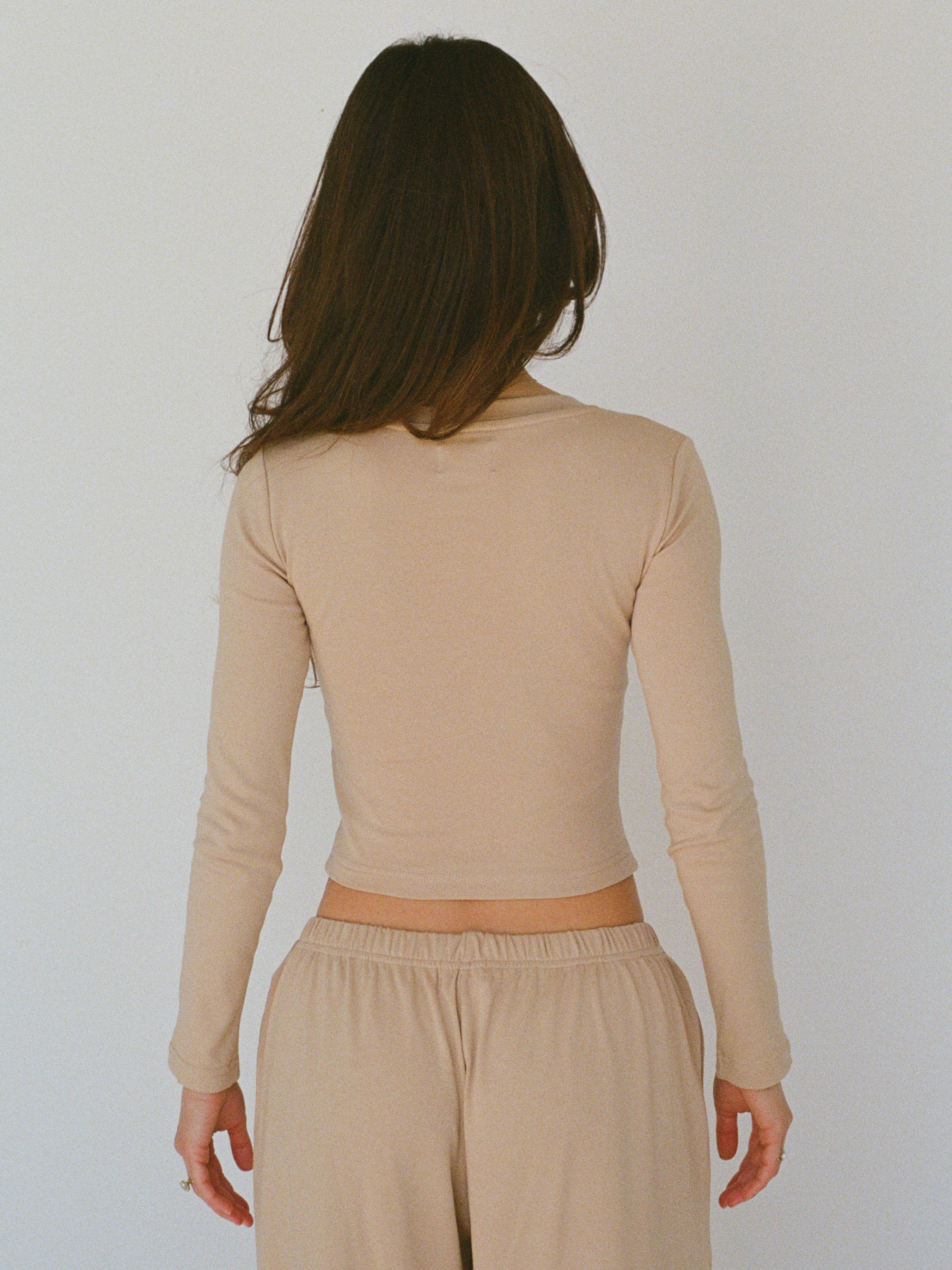 100% organic cotton top - sand
