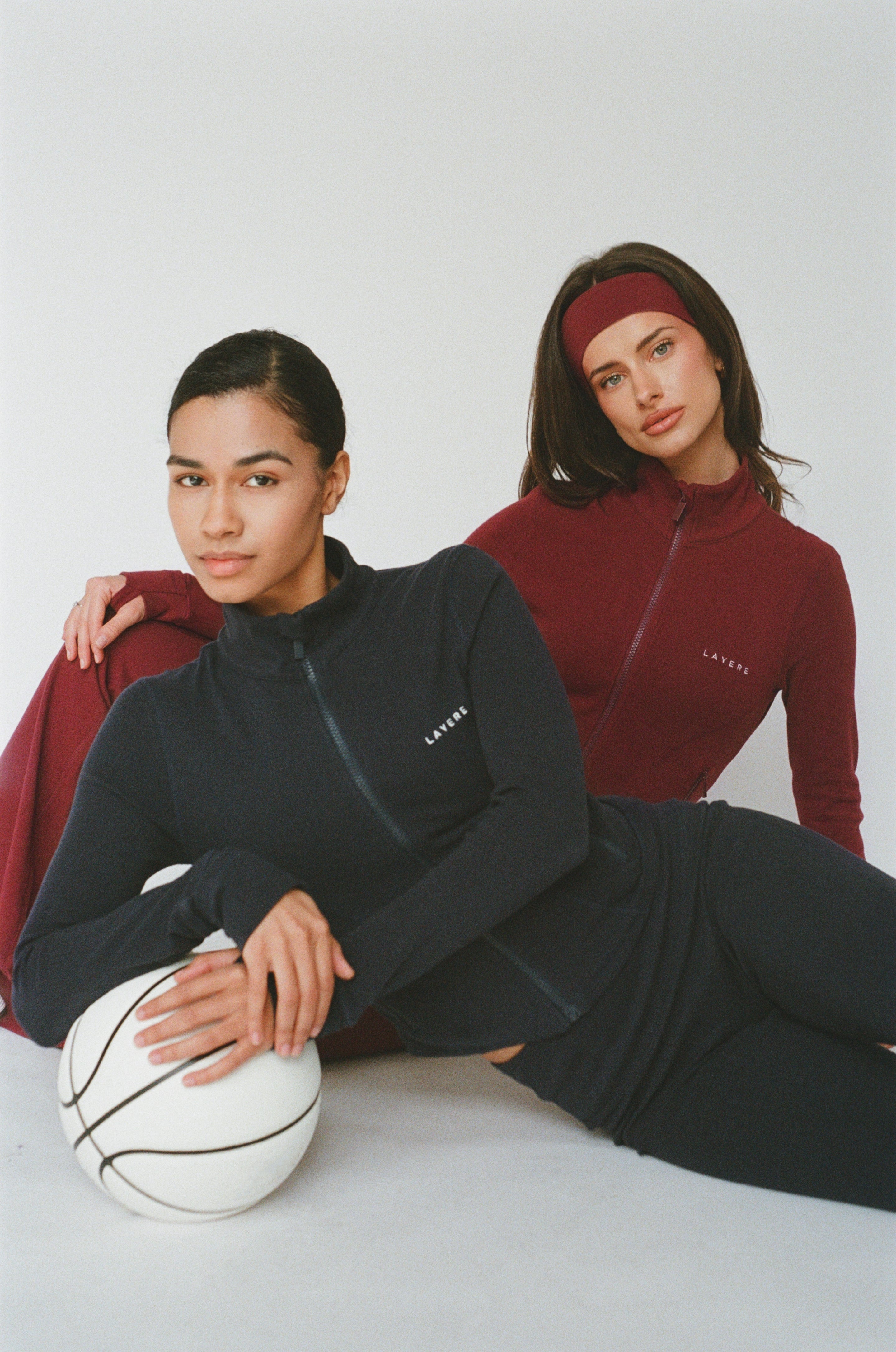 organic cotton headband - cherry red