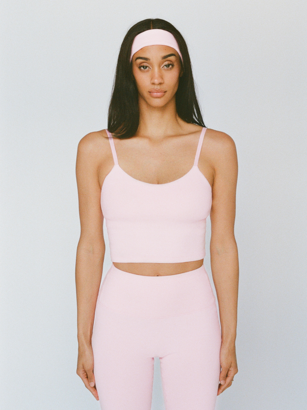 organic cotton sports bra - ballerina pink