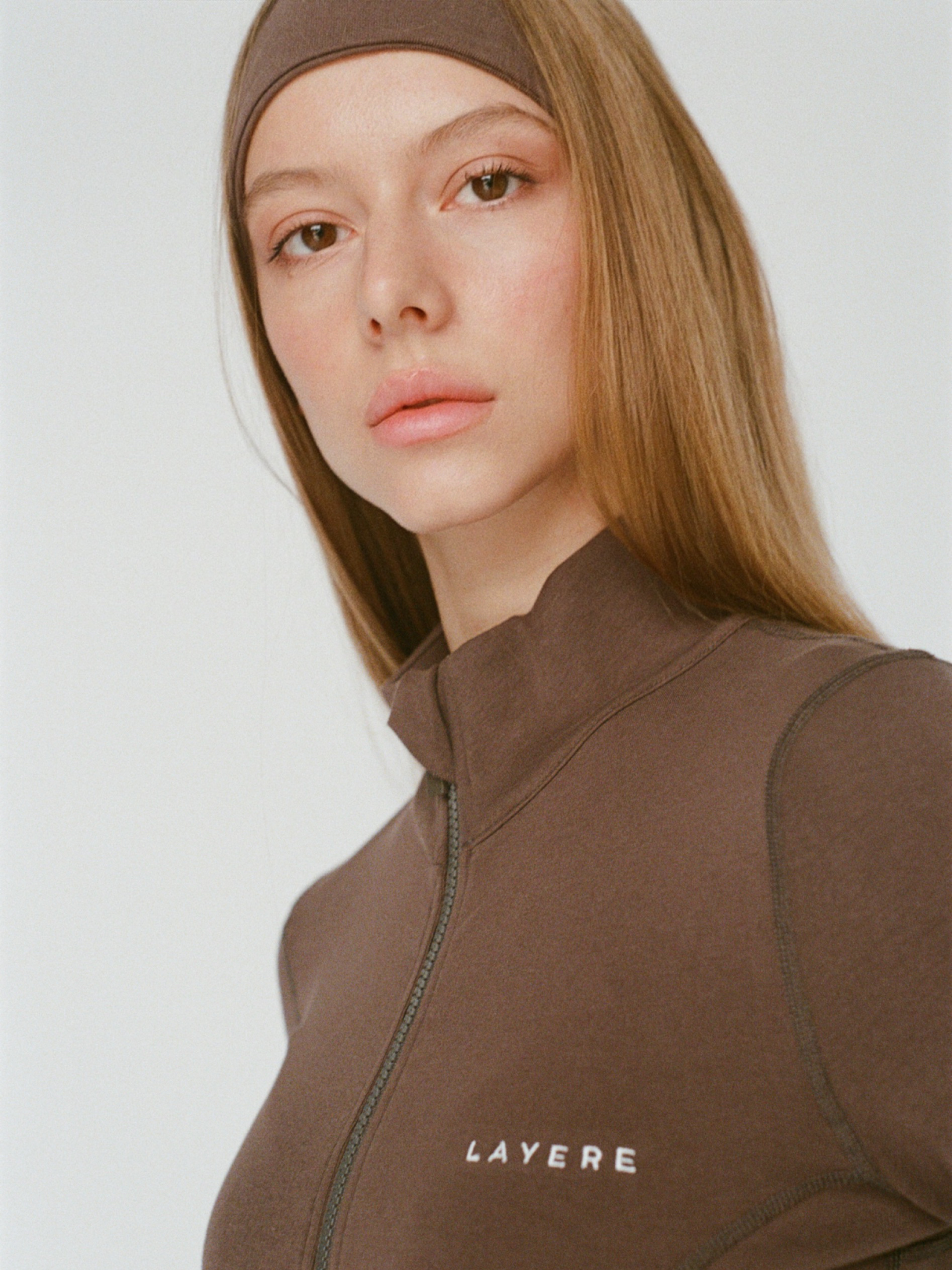 organic cotton headband - espresso brown