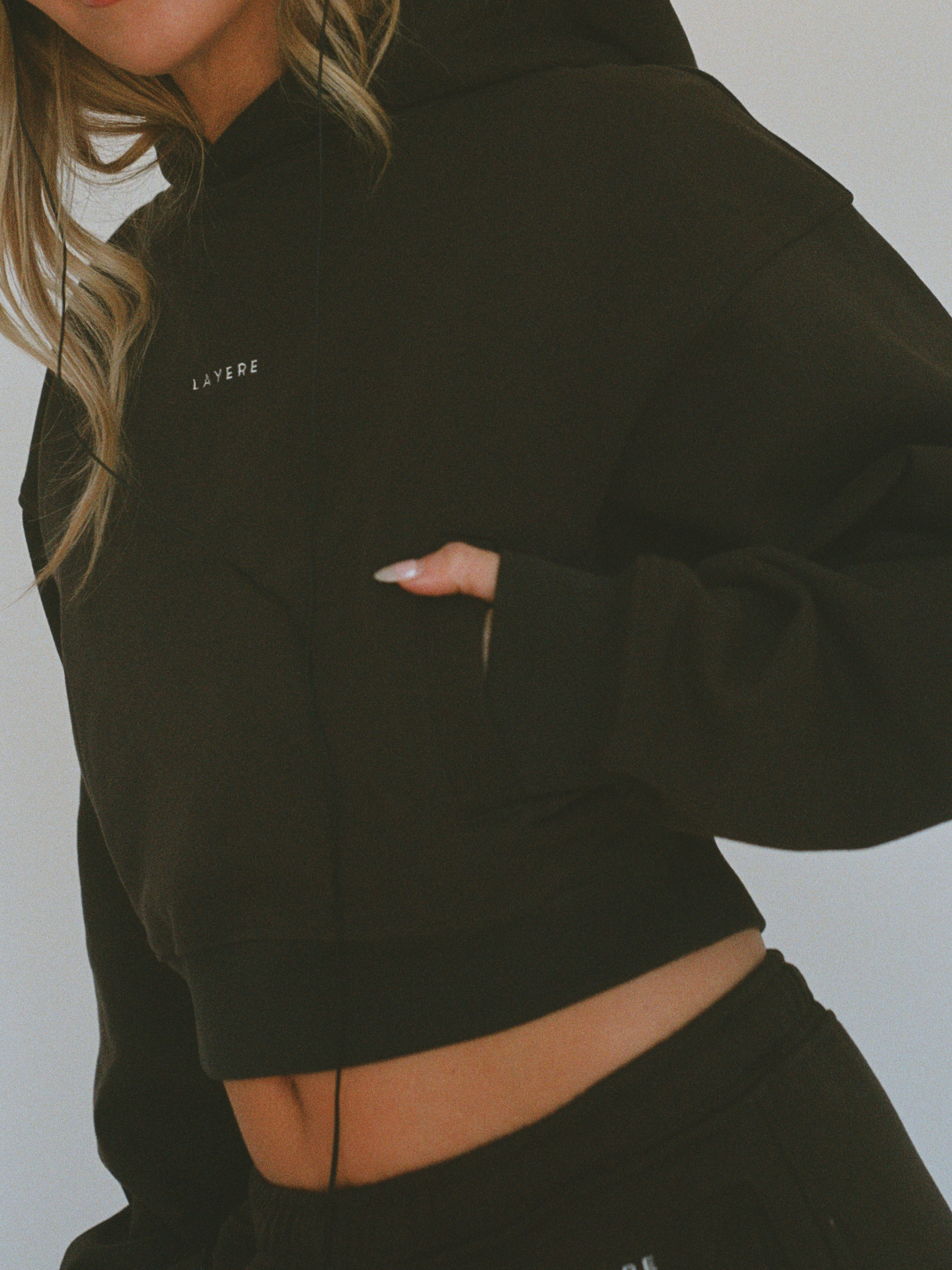 100% organic cotton hoodie - charcoal