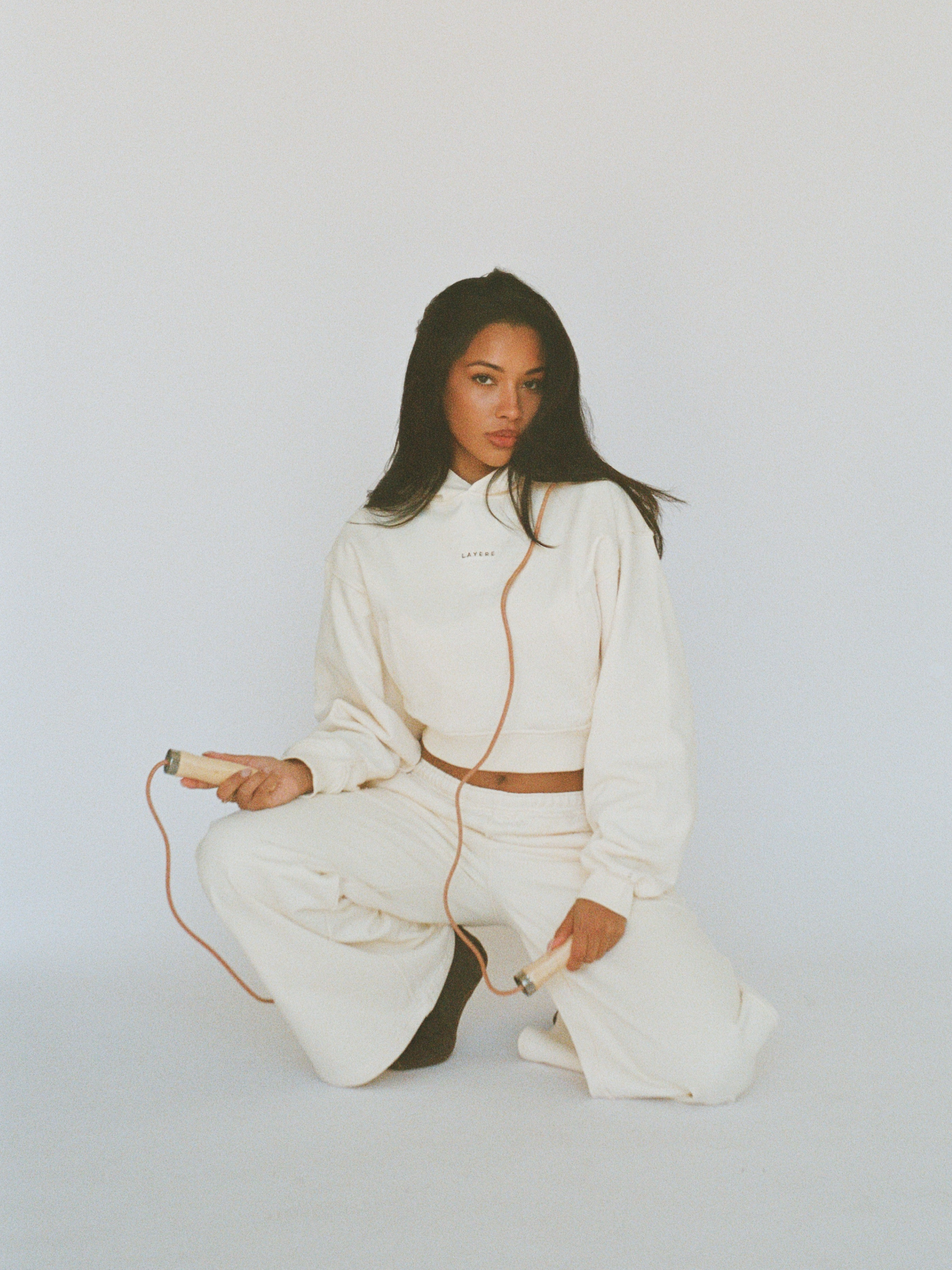 100% organic cotton hoodie - vanilla