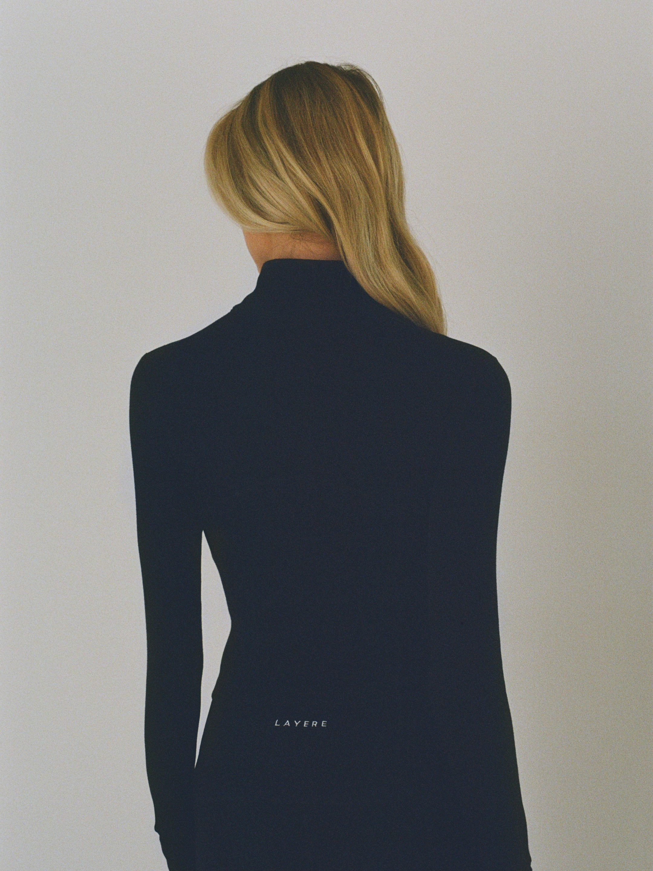 organic cotton zip jacket - navy blue