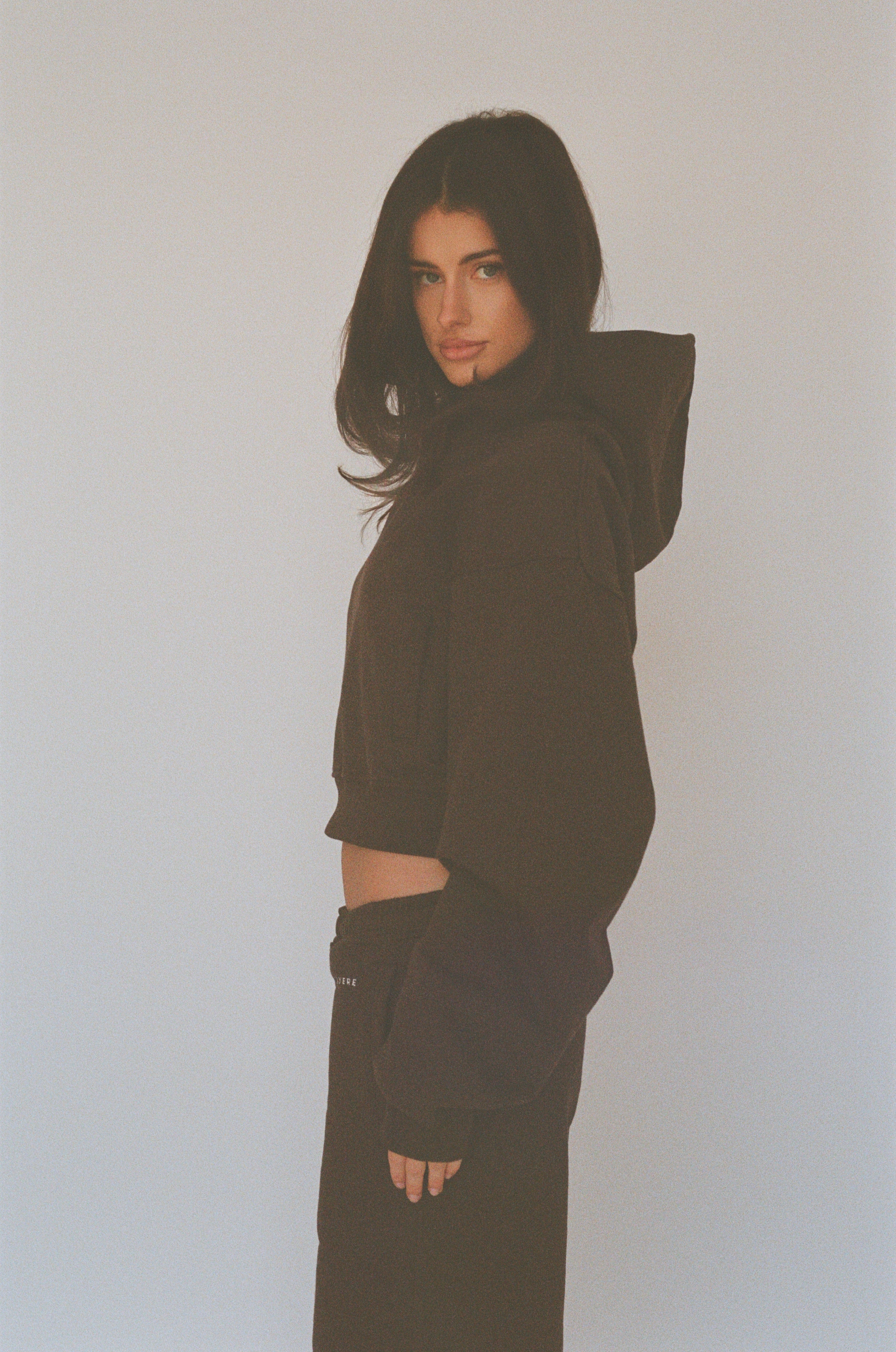 100% organic cotton wide pant - chocolate brown