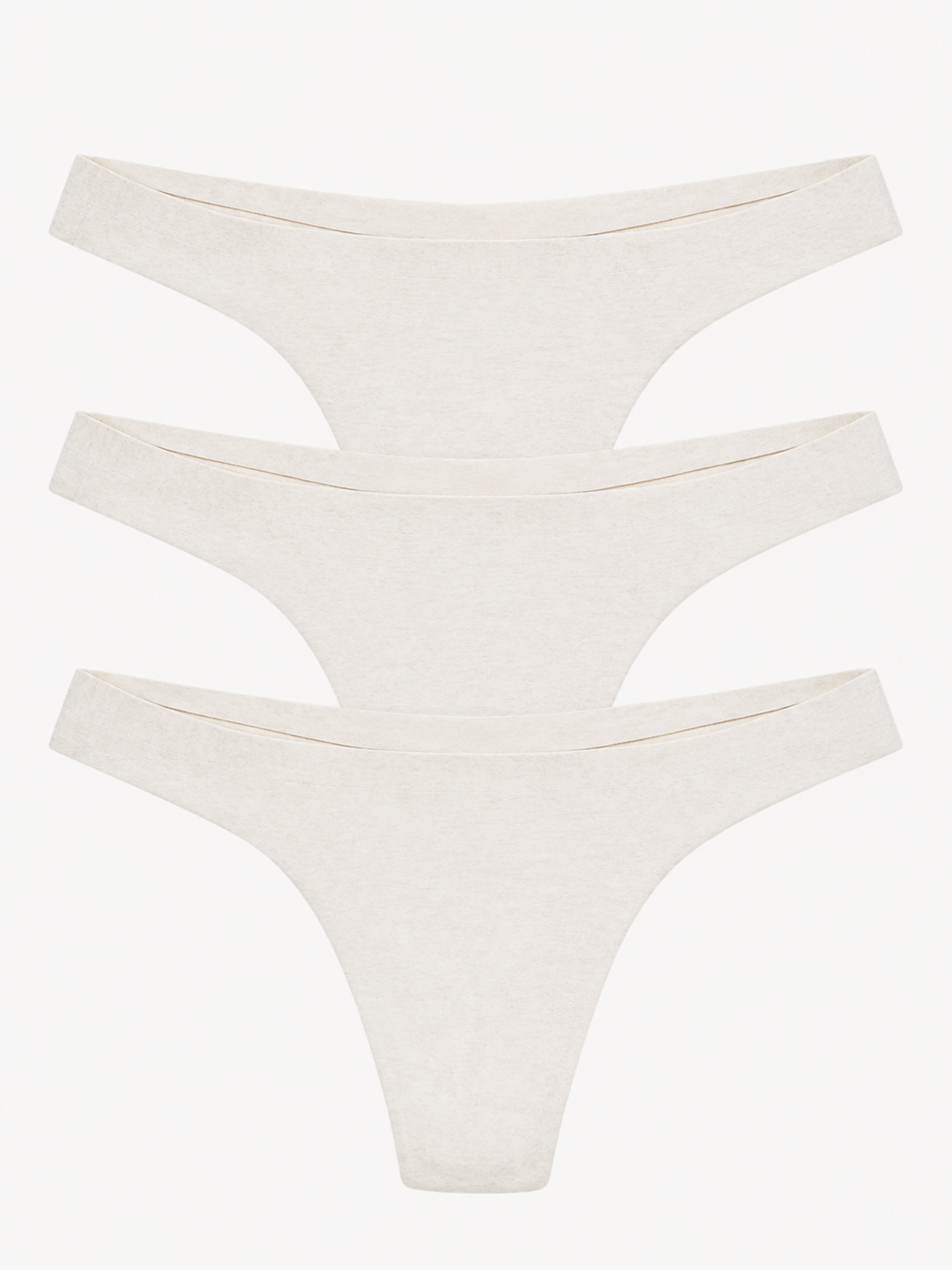 100% organic cotton thong 3-pack - undyed